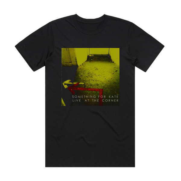 Something for Kate Live At The Corner Album Cover T-Shirt Black