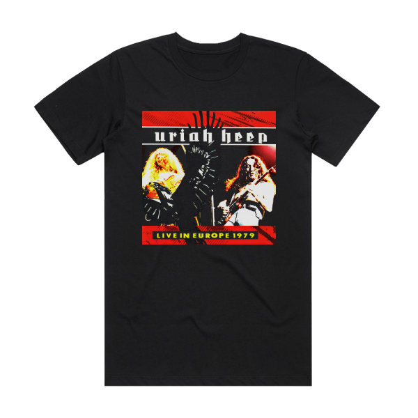 Uriah Heep Live In Europe 1979 Album Cover T-Shirt Black