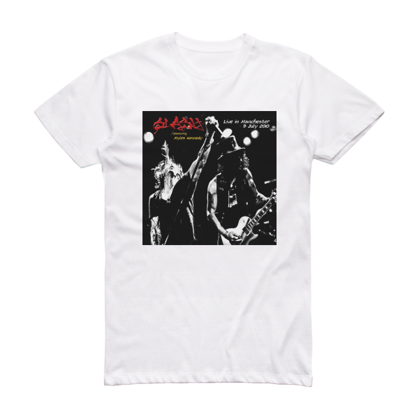 Slash Live In Manchester Album Cover T-Shirt White