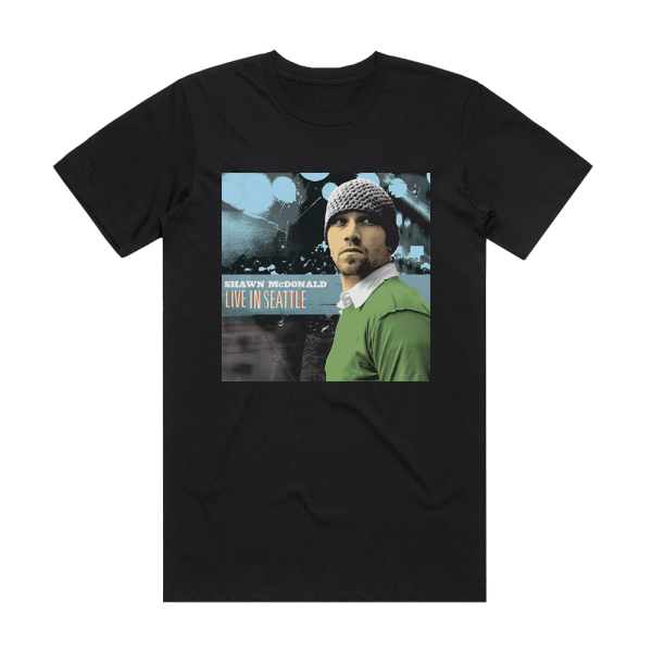 Shawn McDonald Live In Seattle Album Cover T-Shirt Black