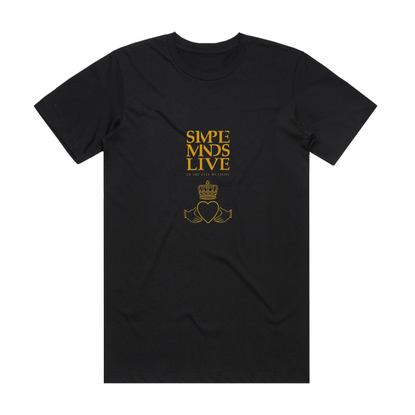 Simple Minds Live In The City Of Light Album Cover T-Shirt Black