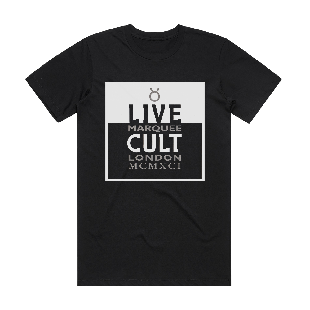 The Cult Live Marquee London Mcmxci Album Cover TShirt Black ALBUM