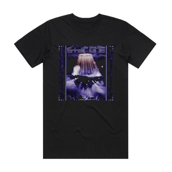 Star One Live On Earth Album Cover T-Shirt Black