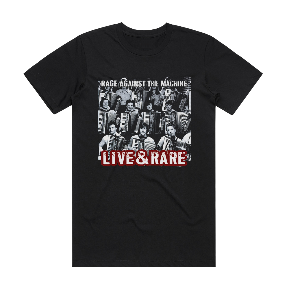 Rage Against the Machine Live Rare Album Cover T-Shirt Black