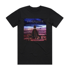 Sandalinas Living On The Edge Album Cover T-Shirt Black