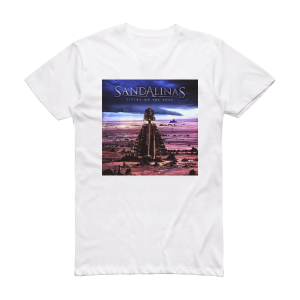 Sandalinas Living On The Edge Album Cover T-Shirt White