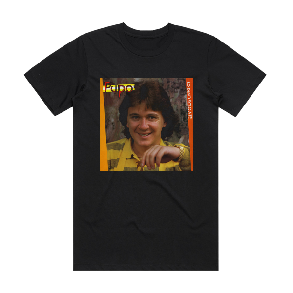 Pupo Lo Devo Solo A Te Album Cover T-Shirt Black