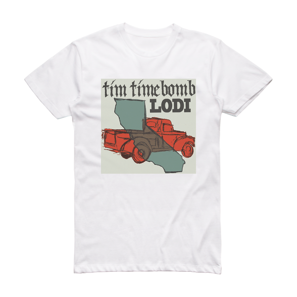 Tim Timebomb Lodi Album Cover T-Shirt White