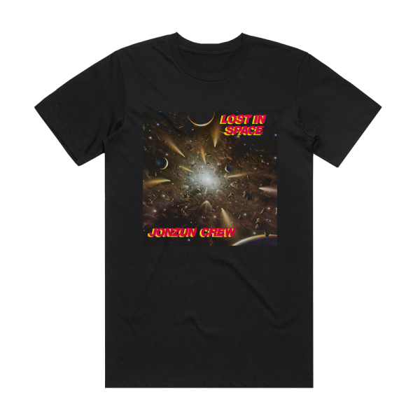 The Jonzun Crew Lost In Space Album Cover T-Shirt Black