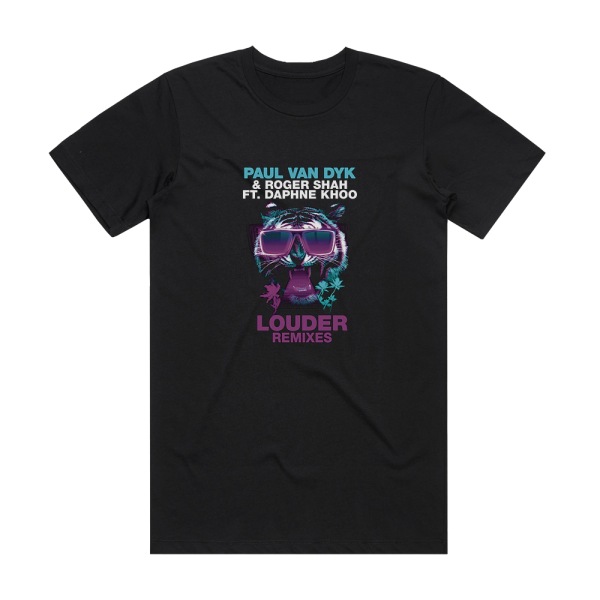 Paul van Dyk Louder Remixes Album Cover T-Shirt Black