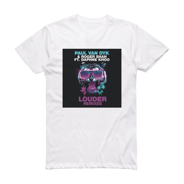 Paul van Dyk Louder Remixes Album Cover T-Shirt White