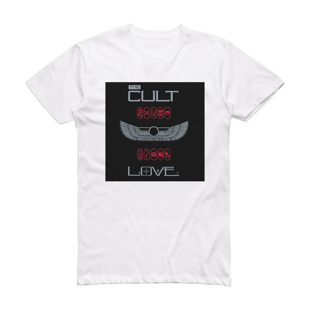 The Cult Love 2 Album Cover T-Shirt White – ALBUM COVER T-SHIRTS