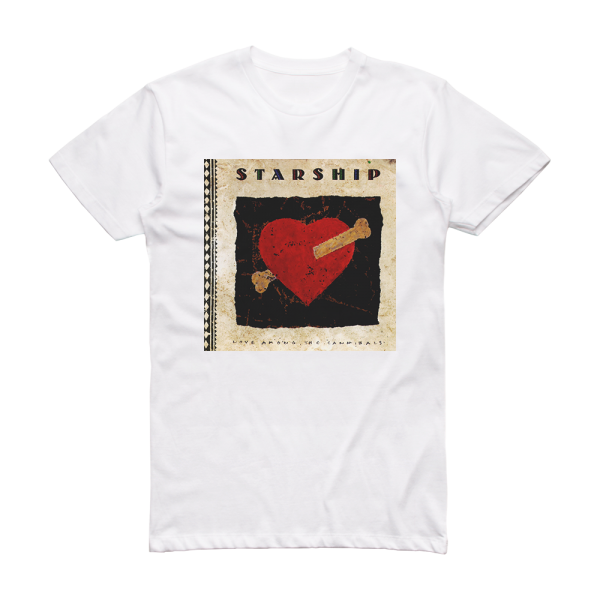 Starship Love Among The Cannibals Album Cover T-Shirt White