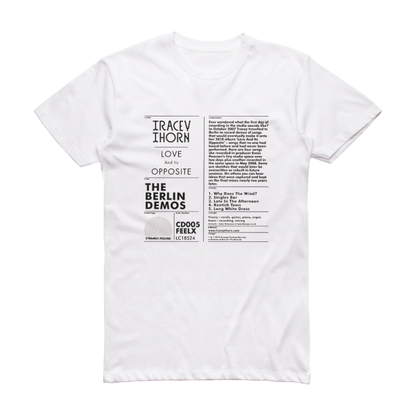 Tracey Thorn Love And Its Opposite 1 Album Cover T-Shirt White