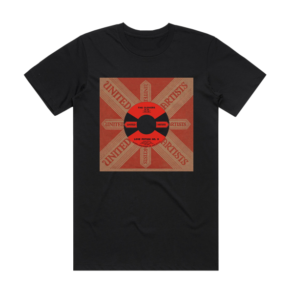 The Clovers Love Potion Number 9 Album Cover T-Shirt Black