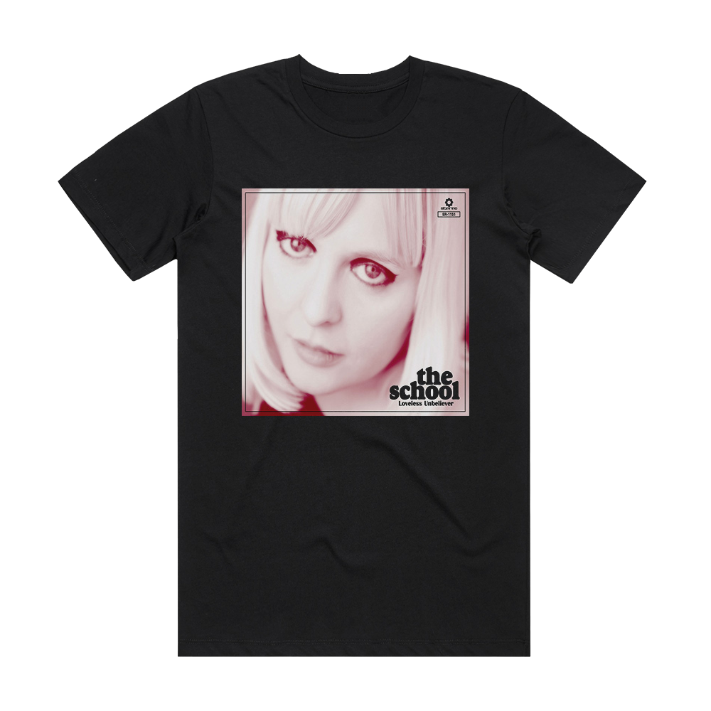 The School Loveless Unbeliever Album Cover T-Shirt Black