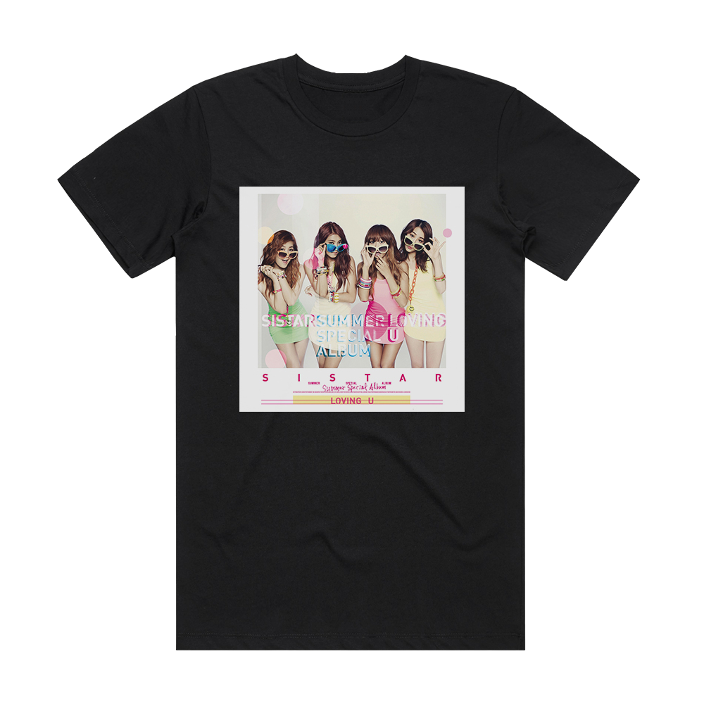 Sistar Loving U Album Cover T-Shirt Black