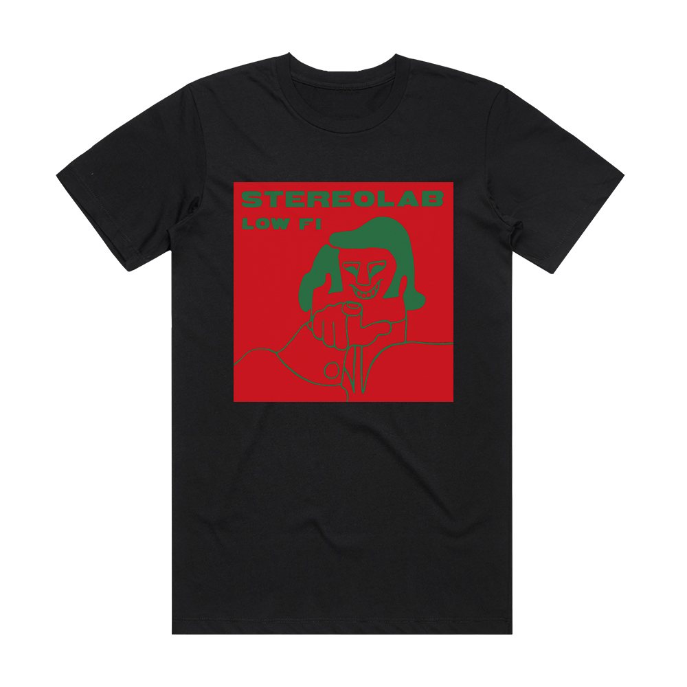 Stereolab Low Fi Album Cover T Shirt Black Album Cover T Shirts