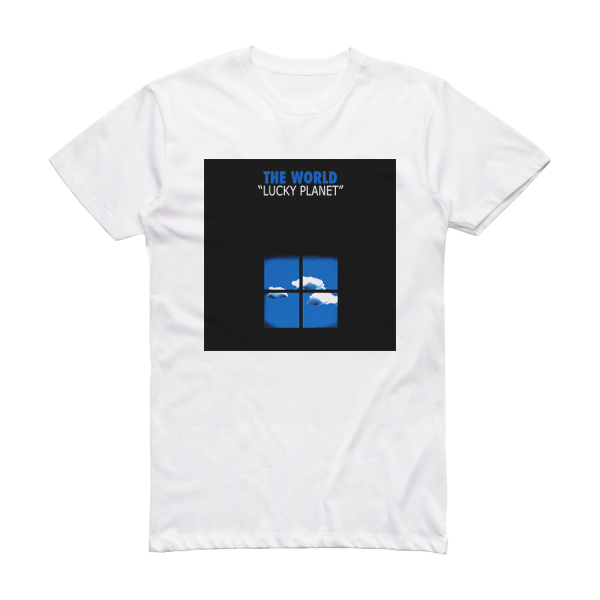 The World Lucky Planet Album Cover T-Shirt White