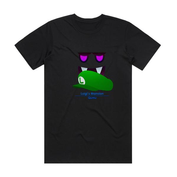 Qumu Luigis Mansion Album Cover T-Shirt Black