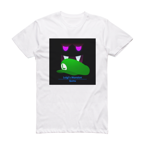 Qumu Luigis Mansion Album Cover T-Shirt White