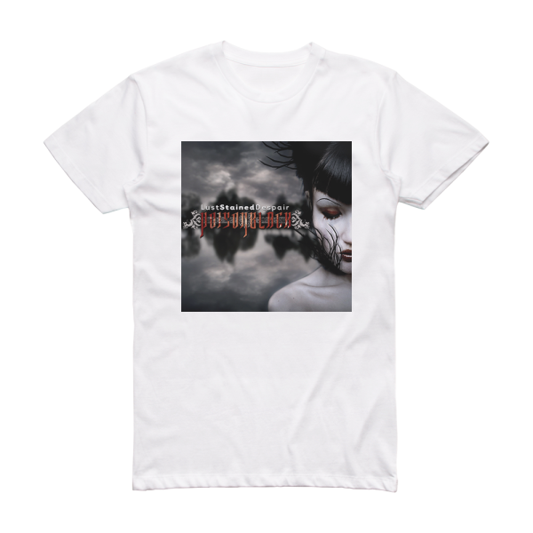 Poisonblack Lust Stained Despair Album Cover T-Shirt White