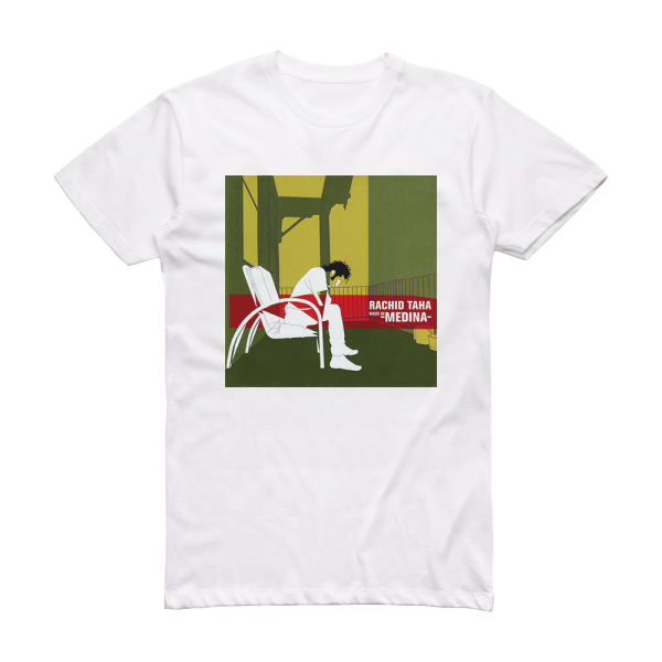 Rachid Taha Made In Medina Album Cover T-Shirt White