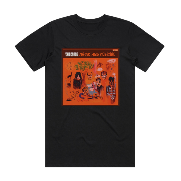 The Coral Magic And Medicine Album Cover T-Shirt Black