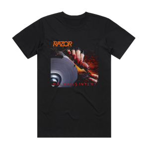 Razor Malicious Intent Album Cover T-Shirt Black