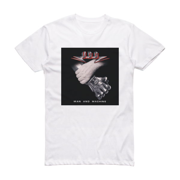 U D O Man And Machine Album Cover T-Shirt White