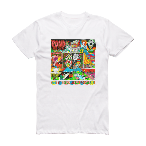 Pond Man It Feels Like Space Again Album Cover T-Shirt White