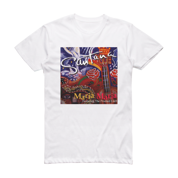 Santana Maria Maria Album Cover T-Shirt White