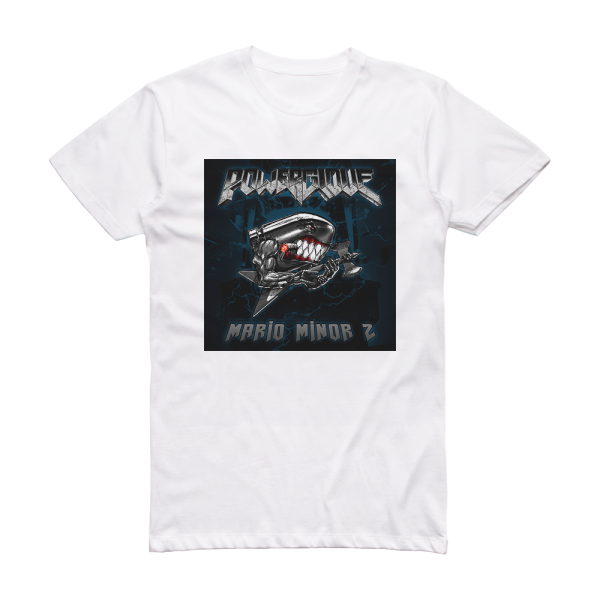 Powerglove Mario Minor 2 Album Cover T-Shirt White