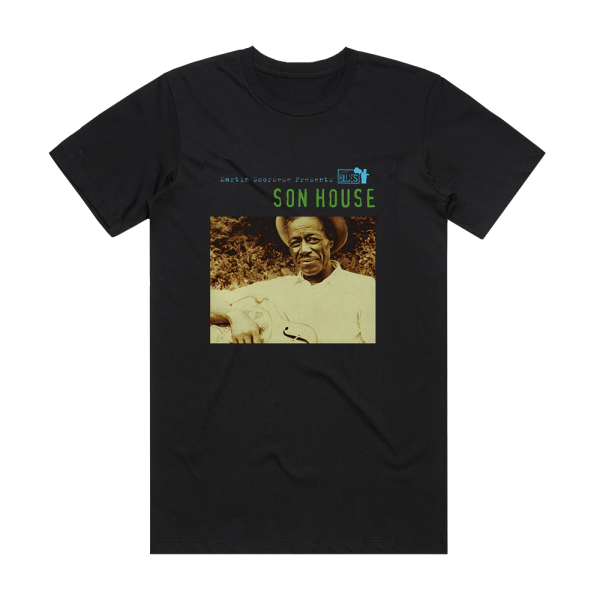 Son House Martin Scorsese Presents The Blues Son House Album Cover T-Shirt Black