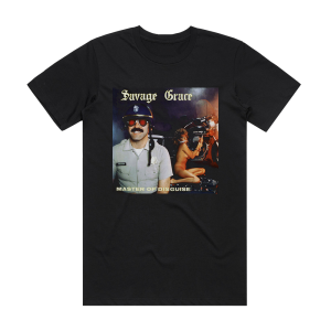 Savage Grace Master Of Disguise Album Cover T-Shirt Black
