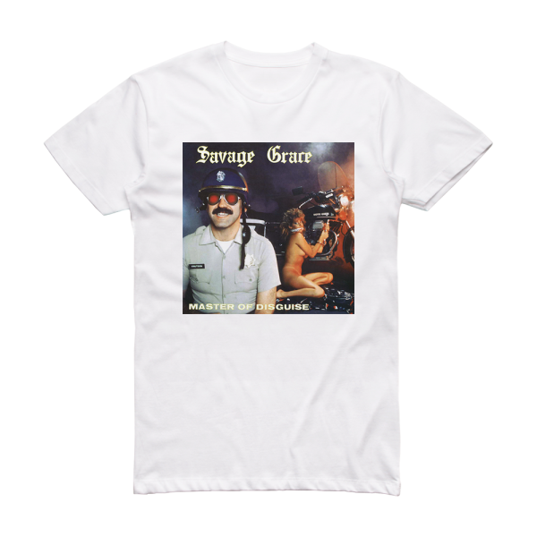 Savage Grace Master Of Disguise Album Cover T-Shirt White