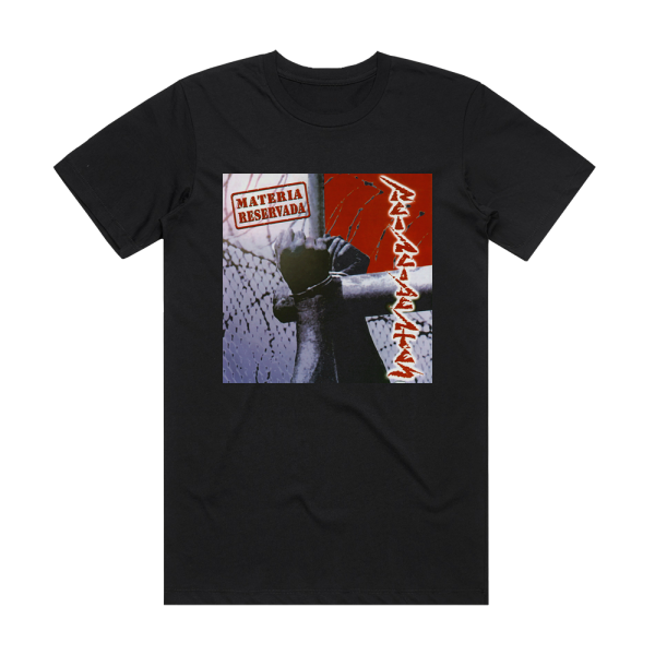 Reincidentes Materia Reservada Album Cover T-Shirt Black