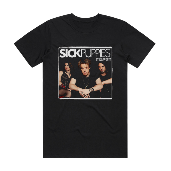 Sick Puppies Maybe 3 Album Cover T-Shirt Black