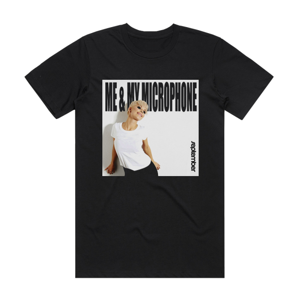 September Me And My Microphone 1 Album Cover T-Shirt Black