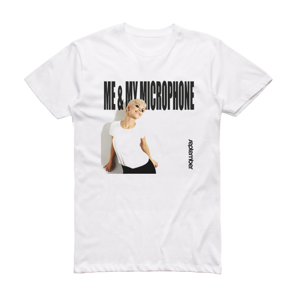 September Me And My Microphone 1 Album Cover T-Shirt White