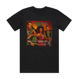 The BC-52s Meet The Flintstones Album Cover T-Shirt Black