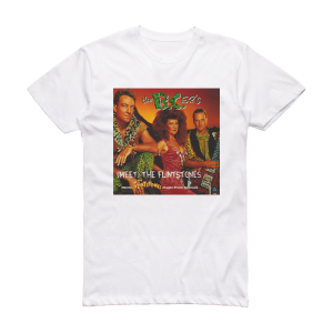 The BC-52s Meet The Flintstones Album Cover T-Shirt White