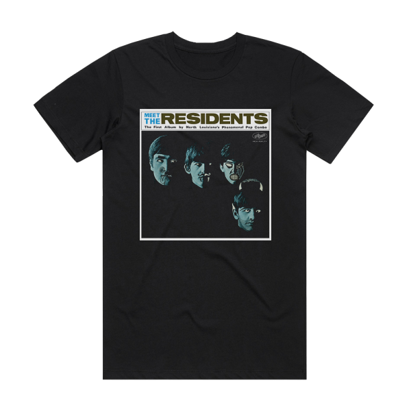 The Residents Meet The Residents Album Cover T-Shirt Black