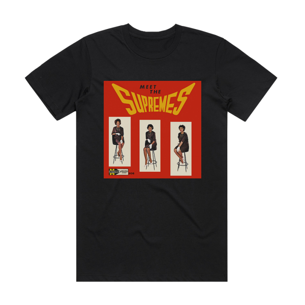 The Supremes Meet The Supremes Album Cover T-Shirt Black