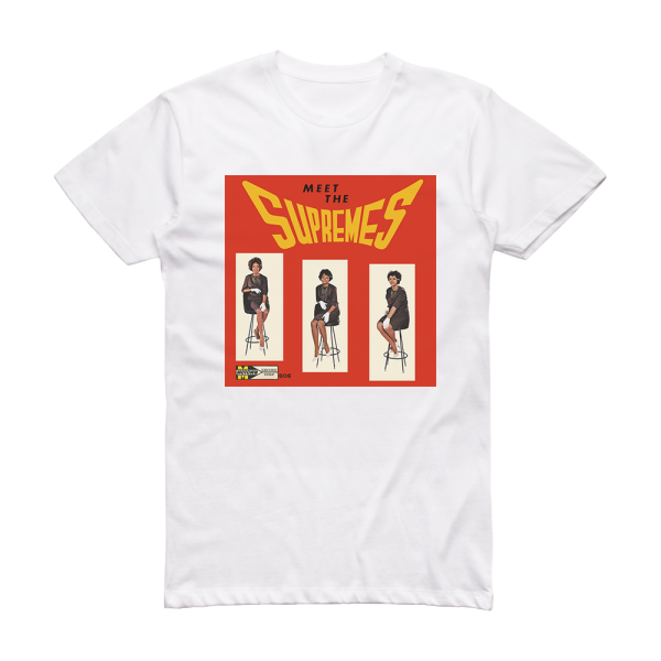 The Supremes Meet The Supremes Album Cover T-Shirt White