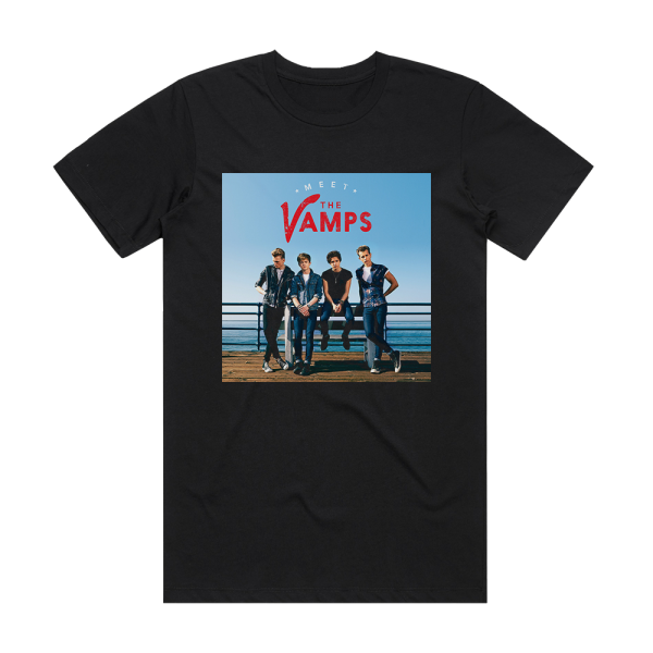 The Vamps Meet The Vamps Deluxe Version 1 Album Cover T-Shirt Black