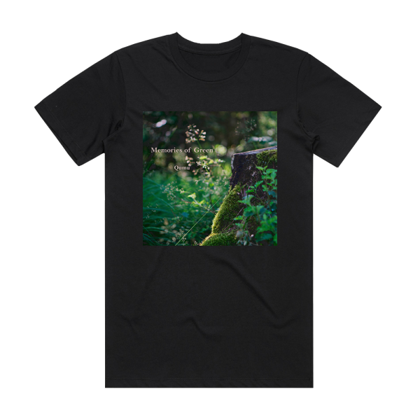 Qumu Memories Of Green Album Cover T-Shirt Black