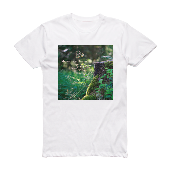 Qumu Memories Of Green Album Cover T-Shirt White