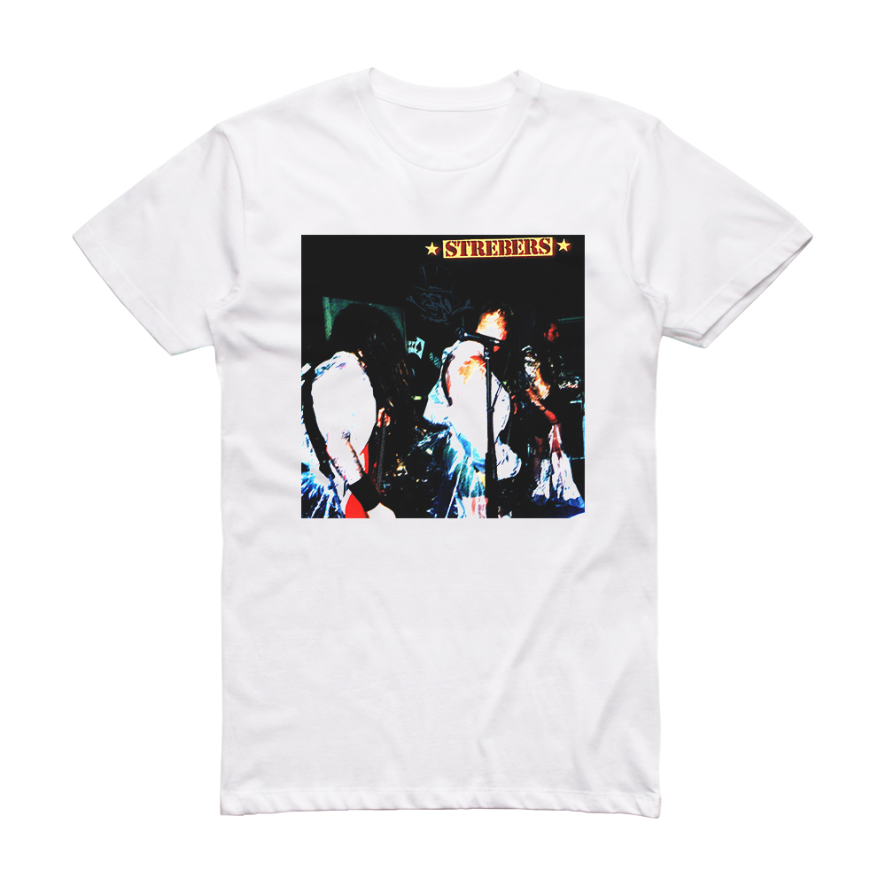 Strebers Meningslst Live Album Cover T-Shirt White