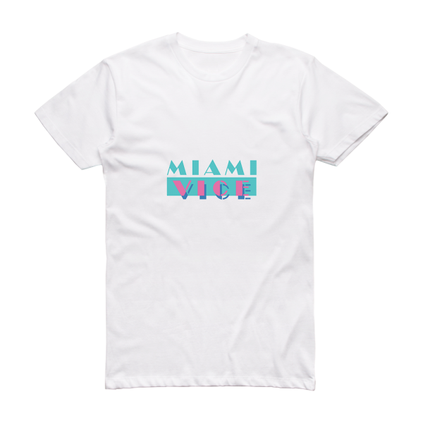 Various Artists Miami Vice Album Cover T-Shirt White